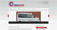 Desktop Screenshot of cincocarcare.com