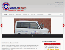 Tablet Screenshot of cincocarcare.com